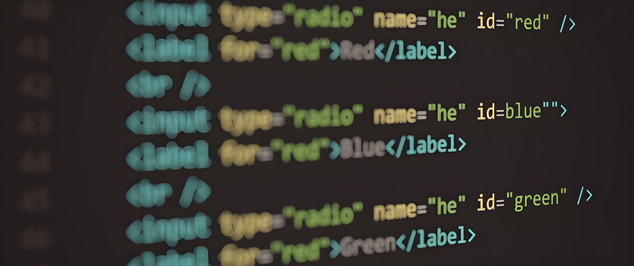 home-hero HTML code displayed on a screen, demonstrating web structure and syntax.